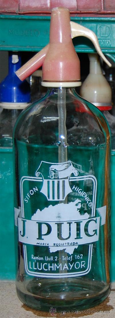 Botellas antiguas: SIF&Oacute;N PUIG DE LLUCHMAYOR - Foto 1
