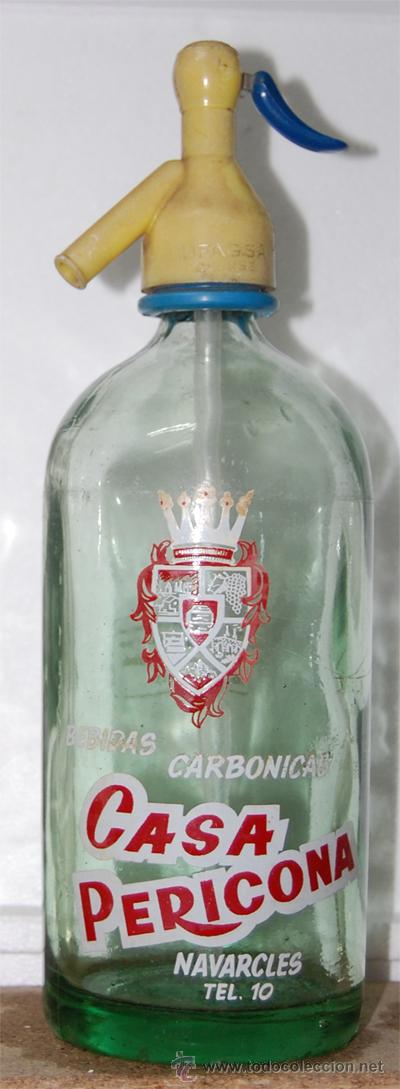 Botellas antiguas: SIF&Oacute;N CASA PERICONA DE NAVARCLES - Foto 1
