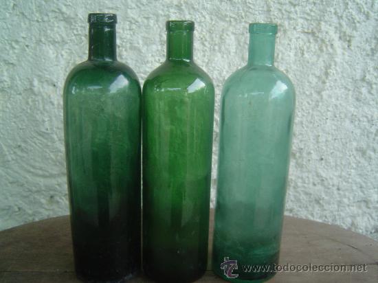 Botellas antiguas: 3 ANTIGUAS BOTELLAS DE LEJIA - Foto 1