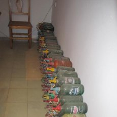 Botellas antiguas: 125 BOTELLAS DE SIFON ANTIGUAS CON CABEZA DE PLOMO. Lote 25880344