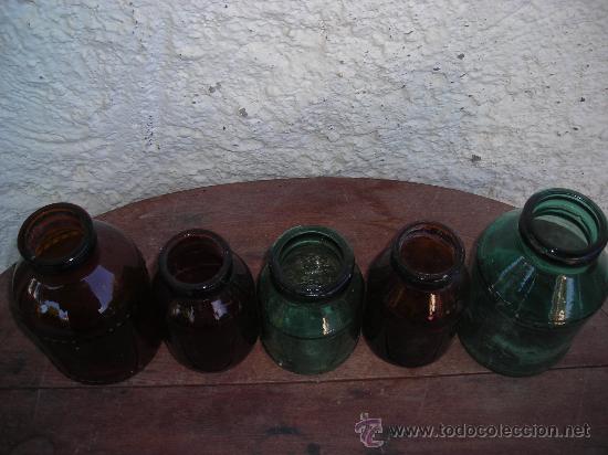 Botellas antiguas: 5 BOTES 2 GRANDES 3 PEQUE&Ntilde;OS - Foto 3