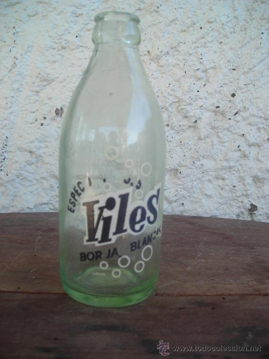 Botellas antiguas: BOTELLA VILES BORJAS BLANCAS - Foto 1