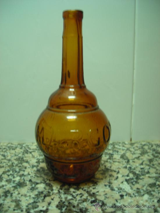 Botellas antiguas: BOTELLA MARGOT LETRAS EN RELIEVE - Foto 1