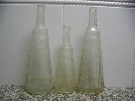 Botellas antiguas: 3 BOTELLAS PARA DECORACION - Foto 1