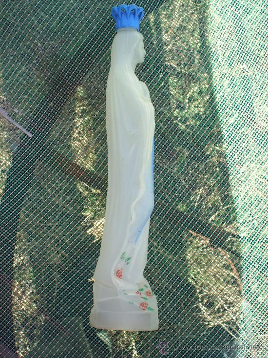 Botellas antiguas: botella de plastico de nuestra se&ntilde;ora de lourdes - Foto 3