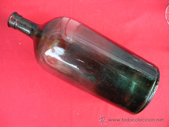 Botellas antiguas: GRAN BOTELLA VERDE - Foto 2