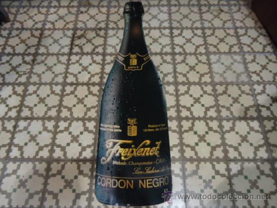 Botellas antiguas: BOTELLA PUBLICDAD FREIXENET 135CM - Foto 3