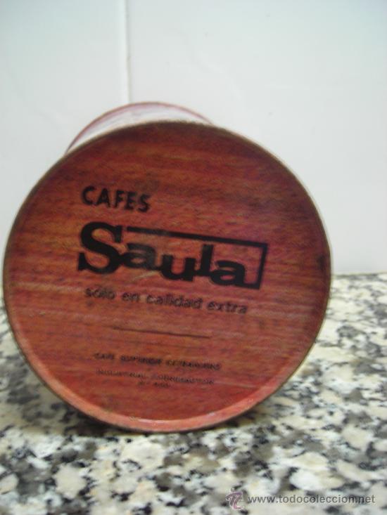 Botellas antiguas: BOTE DE CAFES SAULA  LETRAS EN LA BASE - Foto 3