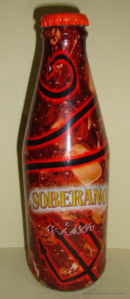 Botellas antiguas: DIFICIL BOTELLA SOBERANO MIXER - Foto 1