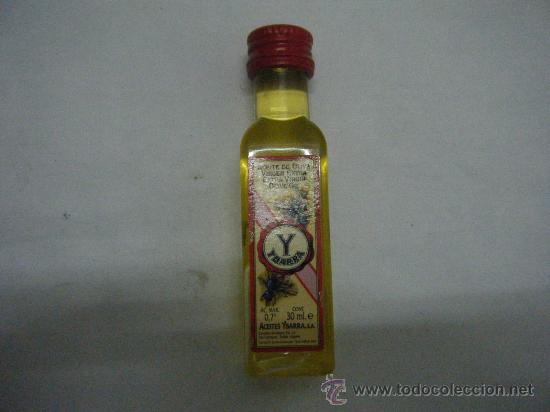 Botellas antiguas: BOTELLIN DE ACEITE YBARRA   BOT-28 - Foto 1