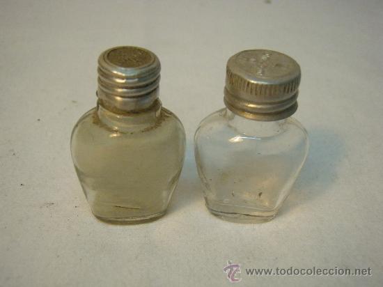 Botellas antiguas: PAR DE FRASQUITOS BAYER ANTIGUOS - Foto 1
