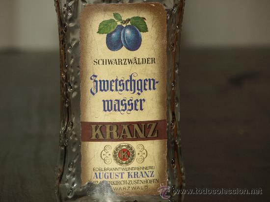 Botellas antiguas: BOTELLA LICOR DE CIRUELA ALEM&Aacute;N CON BONITOS RELIEVES - Foto 4