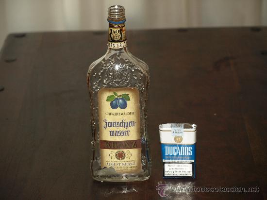 Botellas antiguas: BOTELLA LICOR DE CIRUELA ALEM&Aacute;N CON BONITOS RELIEVES - Foto 9