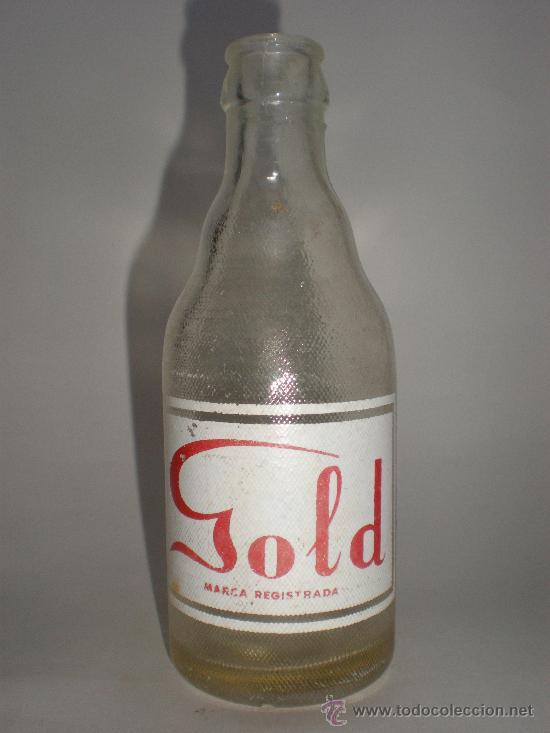Botellas antiguas: Botella refresco* GOLD*, 20 cl. serigrafiada, - Foto 1