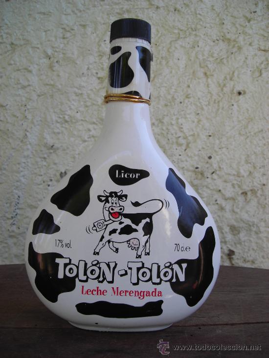 Botellas antiguas: BOTELLA VACIA DE TOLON TOLON - Foto 1