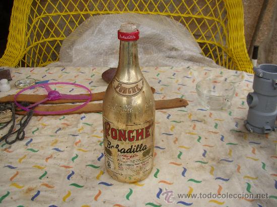 Botellas antiguas: ANTIGUA BOTELLA DE PONCHE BOBADILLA - Foto 1