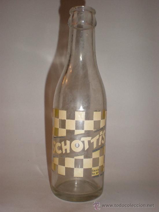 Botellas antiguas: Botella REFRESCO SCHOTTIS 20 CL.SERIGRAFIADA - Foto 1