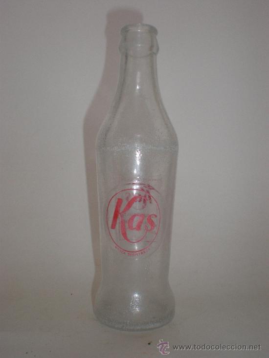 Botellas antiguas: BOTELLA REFRESCO KAS, 25 CL.SERIGRAFIADA - mod.2 - Foto 1