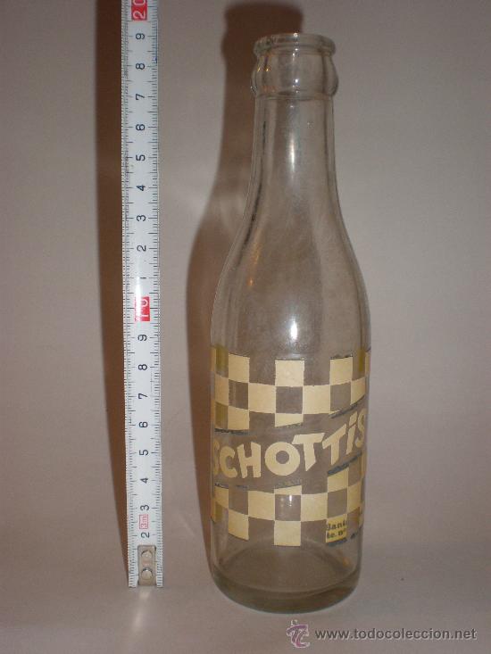 Botellas antiguas: Botella REFRESCO SCHOTTIS 20 CL.SERIGRAFIADA - Foto 2
