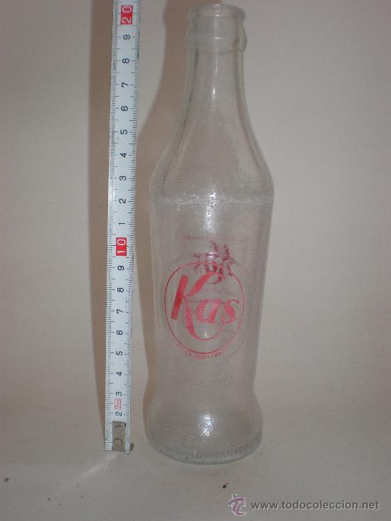 Botellas antiguas: BOTELLA REFRESCO KAS, 25 CL.SERIGRAFIADA - mod.2 - Foto 2