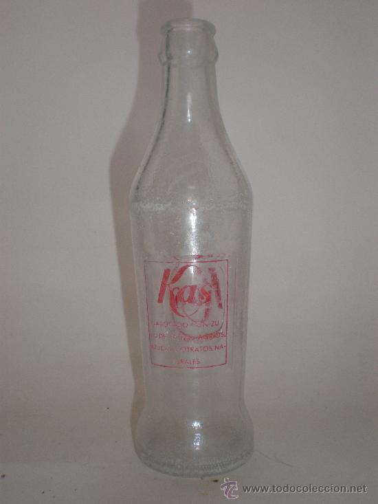 Botellas antiguas: BOTELLA REFRESCO KAS, 25 CL.SERIGRAFIADA - mod.2 - Foto 3