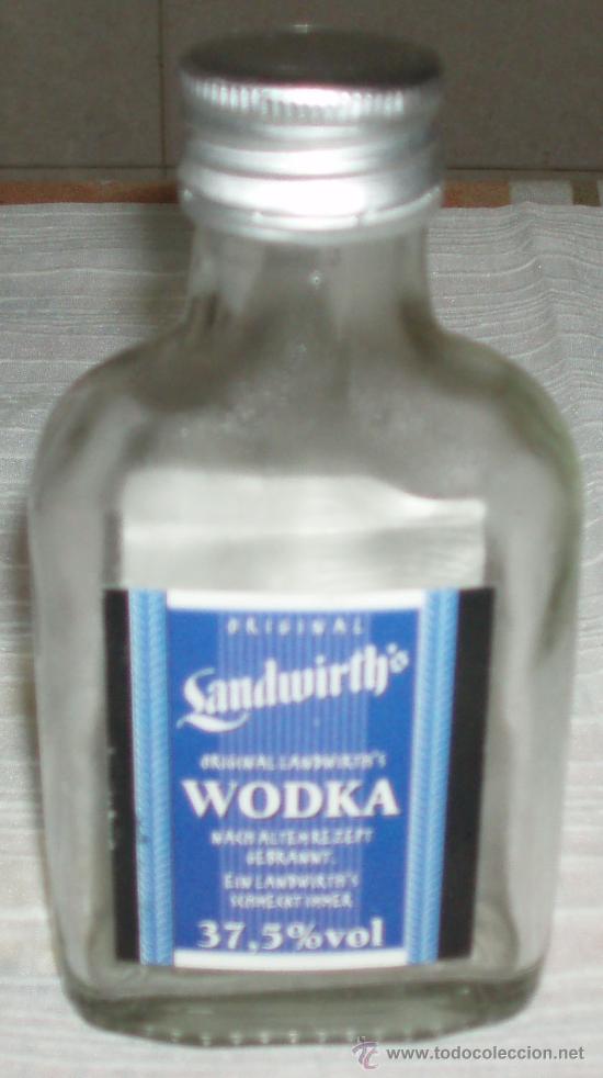 Botellas antiguas: original landwirth wodka cristal - Foto 1