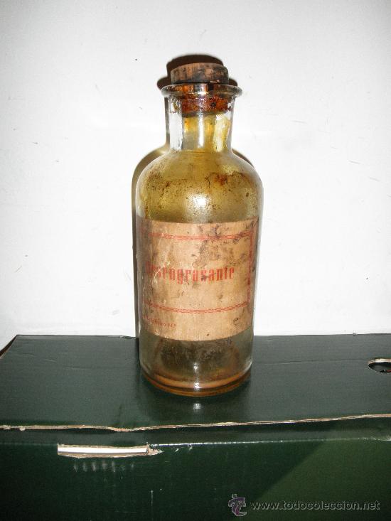 Botellas antiguas: botella de desengrasante - Foto 1