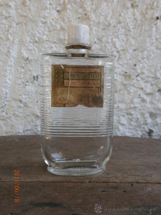 Botellas antiguas: BOTELLA MASAJE HEMOSTATICO - Foto 1
