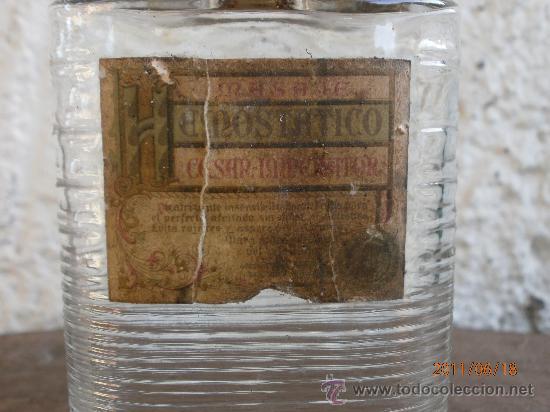Botellas antiguas: BOTELLA MASAJE HEMOSTATICO - Foto 2