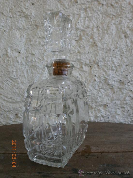 Botellas antiguas: BONITA BOTELLA DE CRISTAL - Foto 2