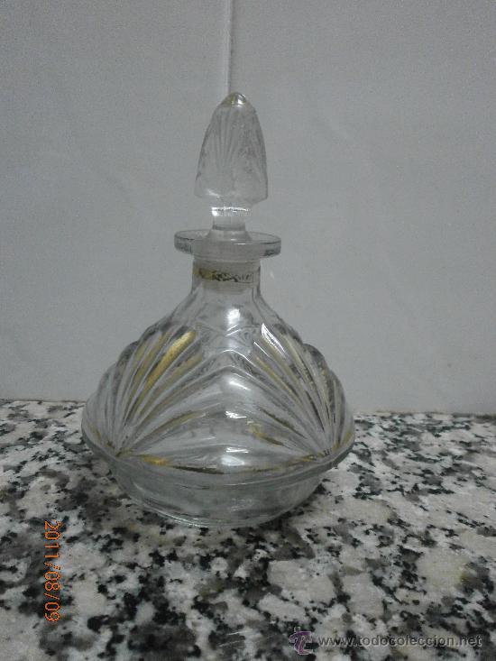 Botellas antiguas: BOTELLA DE TOCADOR - Foto 1