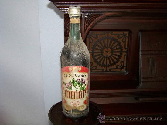 Botellas antiguas: Botella de cantueso - Foto 1