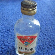 Botellas antiguas: BOTELLA MINIATURA DE DRY GIN MALBORO-VOLART.. Lote 28753766