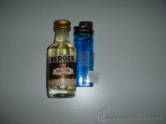 Botellas antiguas: Botell&iacute;n de BERGER, Pastis de Marseille. - Foto 1