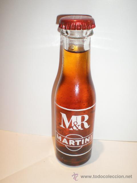 Botellas antiguas: ANTIGUO BOTELLIN DE MARTINI - Foto 1