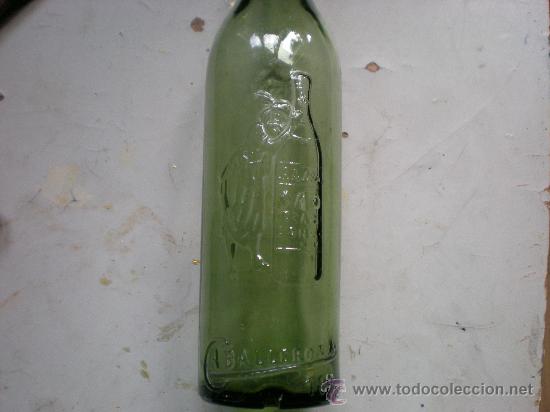 Botellas antiguas: ANTIGUA BOTELLA CO&Ntilde;AC CABALLERO - Foto 1