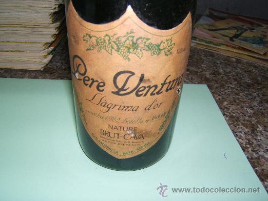 Botellas antiguas: BOTELLA DE CAVA PERE VENTURA - Foto 2