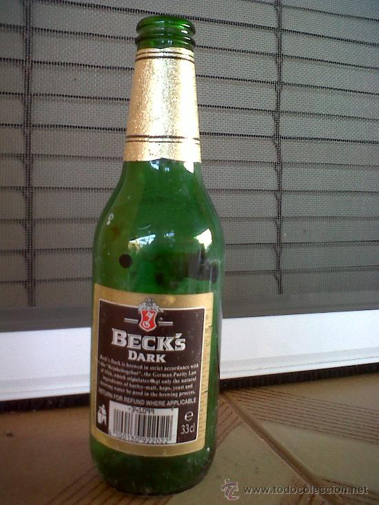 Botellas antiguas: BOTELLA DE CERVEZA BECKS, 330 ML. - Foto 2