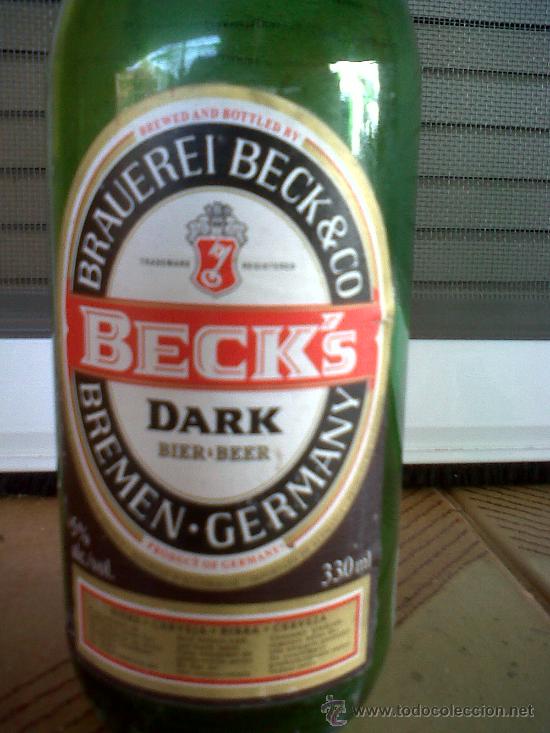 Botellas antiguas: BOTELLA DE CERVEZA BECKS, 330 ML. - Foto 3