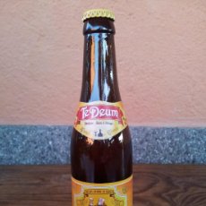 Botellas antiguas: BOTELLA DE CERVEZA TE DEUM, 33 CL.