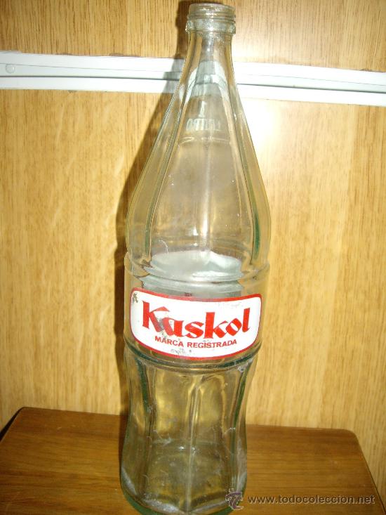 Botellas antiguas: BOTELLA DE LITRO KASKOL ENVIO NACIONAL CERTIFICADO GRATIS - Foto 1
