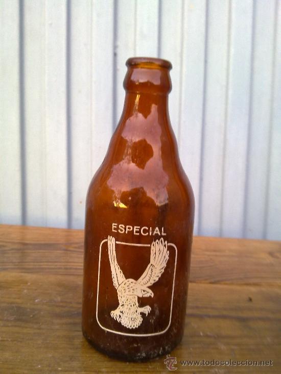 Botellas antiguas: BOTELLA DE CERVEZA SERIGRAFIADA, EL NEBLI. - Foto 1