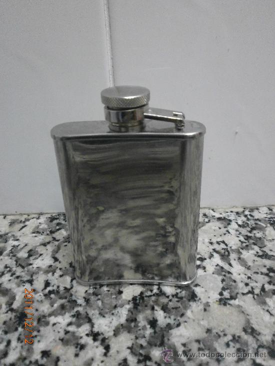Botellas antiguas: PETACA PONCHE CABALLERO - Foto 2