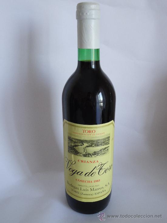 Botellas antiguas: Botella de vino de Toro crianza 1985 - Foto 1