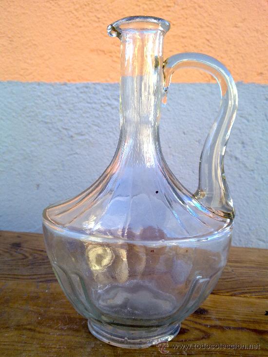 Botellas antiguas: BONITA BOTELLA DE CRISTAL - Foto 1