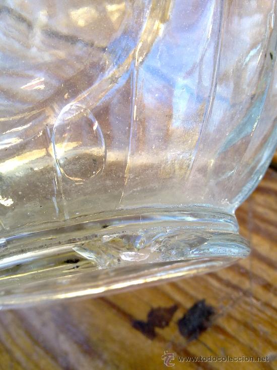 Botellas antiguas: BONITA BOTELLA DE CRISTAL - Foto 3
