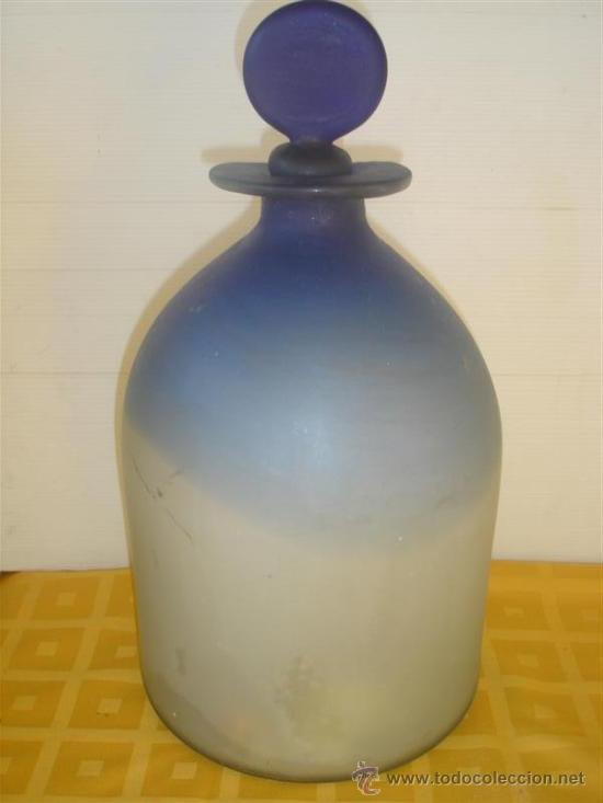 Botellas antiguas: botella de cristal opalino - Foto 1