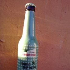 Botellas antiguas: BOTELLA DE CERVEZA ESTRELLA DE LEVANTE, ETIQUETA EN PLASTICO.33 CL.