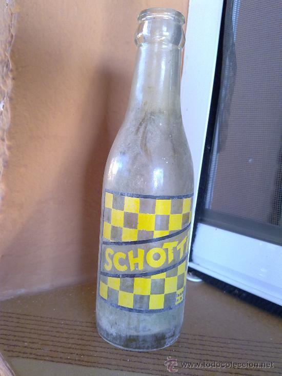 Botellas antiguas: BOTELLA SE SCHOTTIS. SERIGRAFIADA. - Foto 1