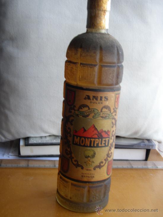 Botellas antiguas: Anis Montplet - Antigua - - Foto 1